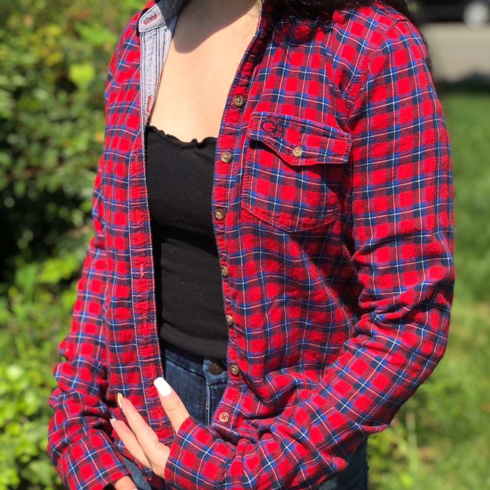 basic red flannel - Picture 2 of 4